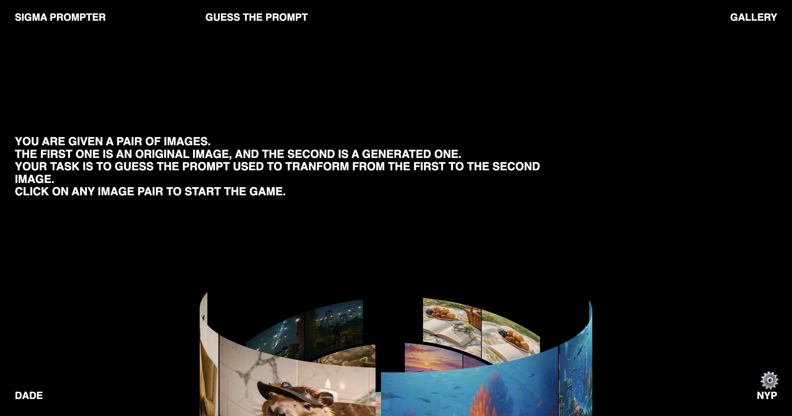 AI Image Guessing Game